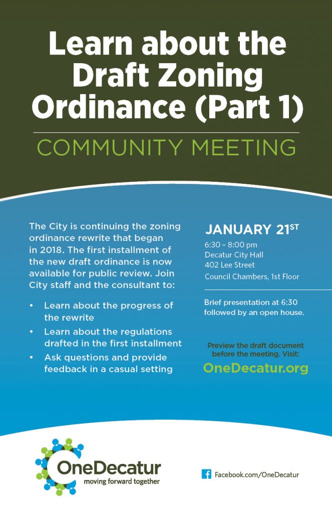 You’re invited to the Draft Zoning Ordinance Community Meeting, January